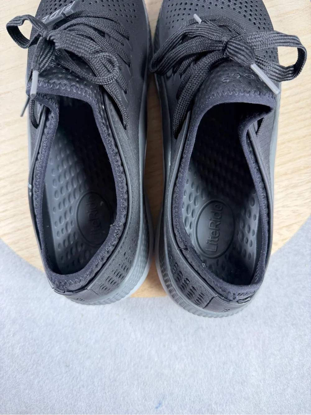 Crocs LiteRide 360 Pacer Black Slate Gray Men's Size 12 Sneaker 206715